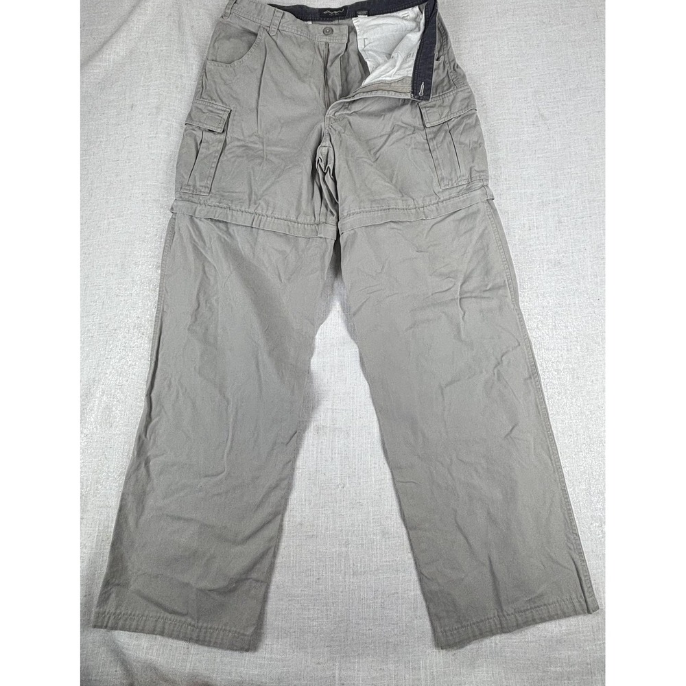 Eddie Bauer Convertible Cargo‎ Pants Mens 36 Zip Off Hiking Outdoor Trail 2040